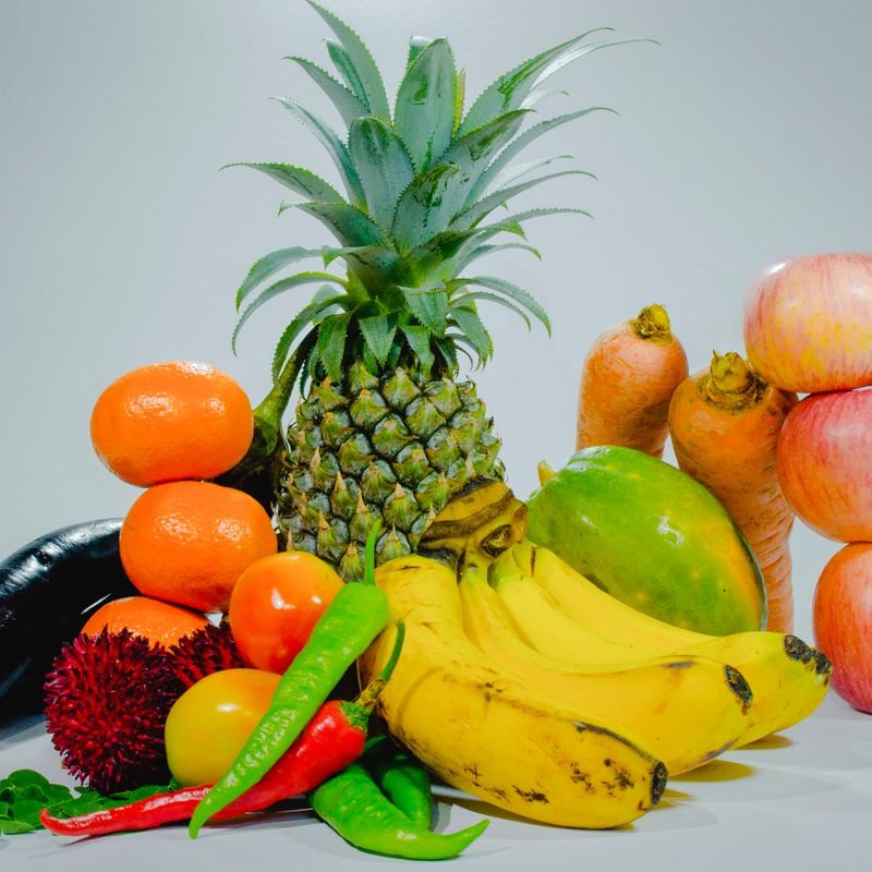 Fresh ingredients on a kitchen counter